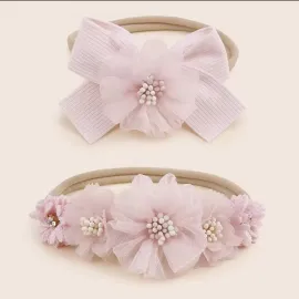 Бебешки Ленти за Глава Sherry - Pink Бебешки Ленти за Глава Sherry - Pink