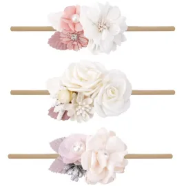 Бебешки ленти за глава с цветя Staysi Бебешки ленти за глава с цветя Staysi