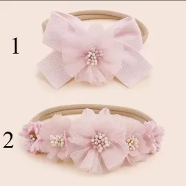 Бебешки Ленти за Глава Sherry - Pink Бебешки Ленти за Глава Sherry - Pink