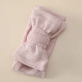 Широка бебешка лента с голяма пандела от мек еластичен плат Stasy