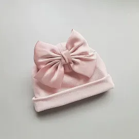 Памучна бебешка шапка с панделка Candy