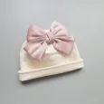Памучна бебешка шапка с панделка Candy
