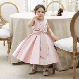 Бебешка рокля с пандела в пепел от рози Sweet Princess Pink