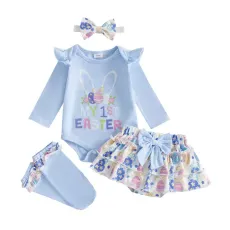 Бебешки памучен комплект My 1st Easter 