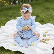 Бебешки памучен комплект My 1st Easter 