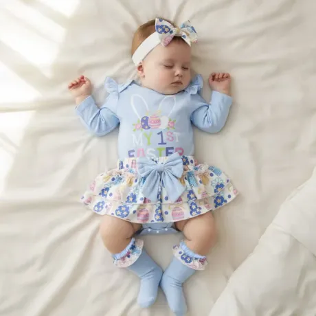 Бебешки памучен комплект My 1st Easter Бебешки памучен комплект My 1st Easter