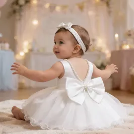 Официална Детска Рокля White Queen