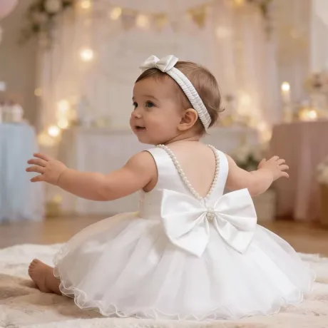 Официална Детска Рокля White Queen