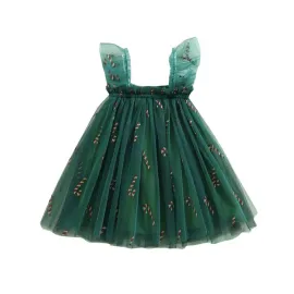 Коледна Рокля с Тюл Green Christmas Cane Коледна Рокля с Тюл Green Christmas Cane