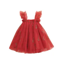 Коледна Рокля с Тюл Red Christmas Cane Коледна Рокля с Тюл Red Christmas Cane