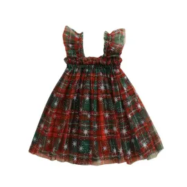 Коледна Рокля с Тюл Let It Snow