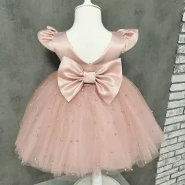 Официална Детска Рокля с Тюл Pearl  Официална Детска Рокля с Тюл Pearl