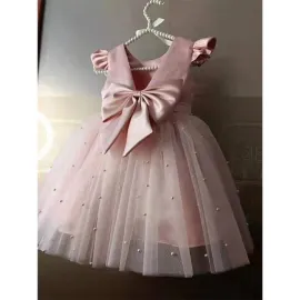 Официална Детска Рокля с Тюл Pearl  Официална Детска Рокля с Тюл Pearl