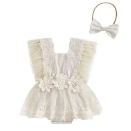 Бебешка Боди Рокля с Пера Beige Flowers Бебешка Боди Рокля с Пера Beige Flowers