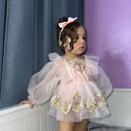 Бебешка Боди-рокля Floral Summer - Long