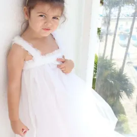 Бяла Рокля с Тюл White Angel Бяла Рокля с Тюл White Angel