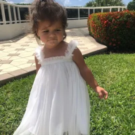 Бяла Рокля с Тюл White Angel Бяла Рокля с Тюл White Angel