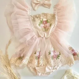 Боди Рокля с Тюл Floral Summer Боди Рокля с Тюл Floral Summer