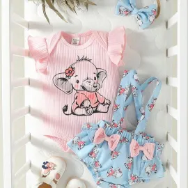 Бебешки комплект Sweet Elephant - Blue Бебешки комплект Sweet Elephant - Blue