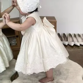 Официална Детска Рокля в Цвят Крем Corolla