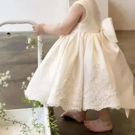 Официална Детска Рокля в Цвят Крем Corolla