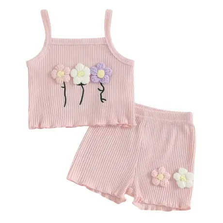 Детски Комплект от потник и панталонки Summer Flowers