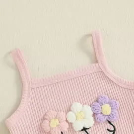 Детски Комплект от потник и панталонки Summer Flowers