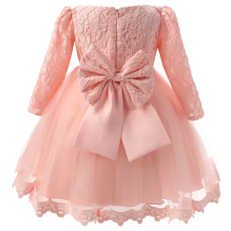 Официална Детска Рокля с Дълъг Ръкав Pink Princess