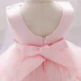 Официална Детска Рокля с Тюл Elizabet Pink