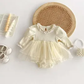 Боди Рокля с тюл Cream Боди Рокля с тюл Cream