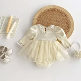 Боди Рокля с тюл Cream Боди Рокля с тюл Cream