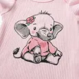 Бебешки Комплект в Сиво и Розово Elephant