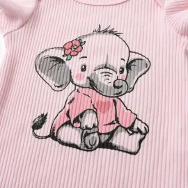 Бебешки Комплект в Сиво и Розово Elephant Бебешки Комплект в Сиво и Розово Elephant