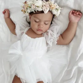 Бебешка Боди - Рокля с Тюл White Magic Бебешка Боди - Рокля с Тюл White Magic