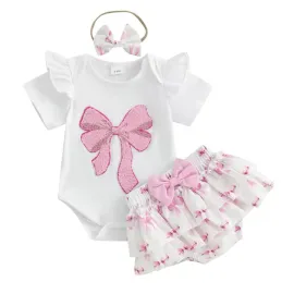 Бебешки Комплект За Момиче с Панделки Pink Ribbon Бебешки Комплект За Момиче с Панделки Pink Ribbon