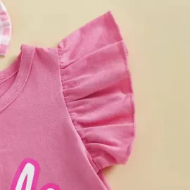 Памучен Бебешки Комплект  Barbie  Памучен Бебешки Комплект  Barbie