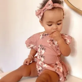 Бебешко Боди Cute Rosses - Pink Бебешко Боди Cute Rosses - Pink