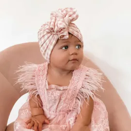 Бебешка Рокля с Пера и Дантела Mon Cher Pink  Бебешка Рокля с Пера и Дантела Mon Cher Pink