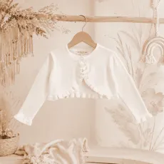 Детско болеро в бяло Pure White
