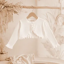 Детско болеро в бяло Pure White