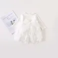 Бяла бебешка рокля White Lily с пандела