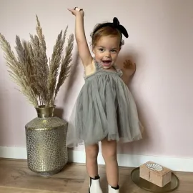 Рокля с Тюл Gray Рокля с Тюл Gray