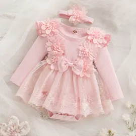 Памучна Боди Рокля Sofi Pink 