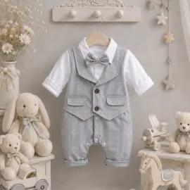 Бебешки Син Ромпър За Момче Little Boy