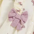 Бебешка рокличка с шапка Purple Butterfly от 100% памук