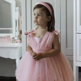 Бебешка ту ту рокля пепел от рози с тюл Rozalie