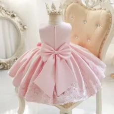 Официална детска рокля Corolla в розов цвят