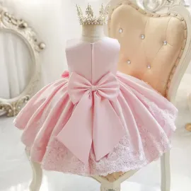 Официална детска рокля Corolla в розов цвят