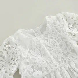Бяла Рокля с Дантела Casablanca 
