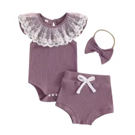 Бебешки Памучен Комплект Dark Purple Бебешки Памучен Комплект Dark Purple